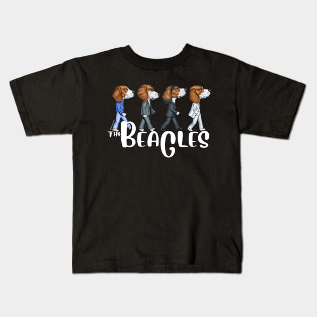 The Beagles THREE Kids T-Shirt by Danny Gordon Art